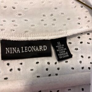 Nina Leonard Eyelet Women's Blazer